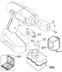 Page A Diagram and Parts List for BDC752K  Black and Decker Cordless Drill